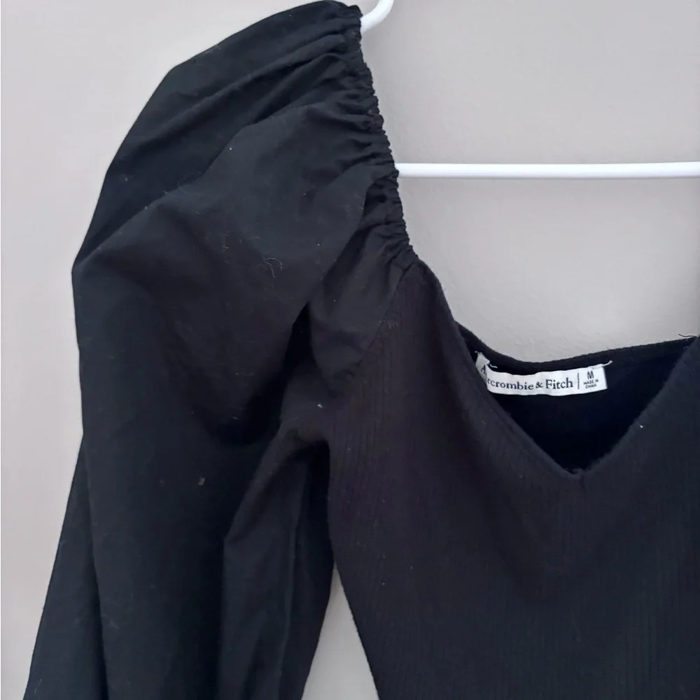 Abercrombie & Fitch‎ Black Puff Sleeve Blouse
